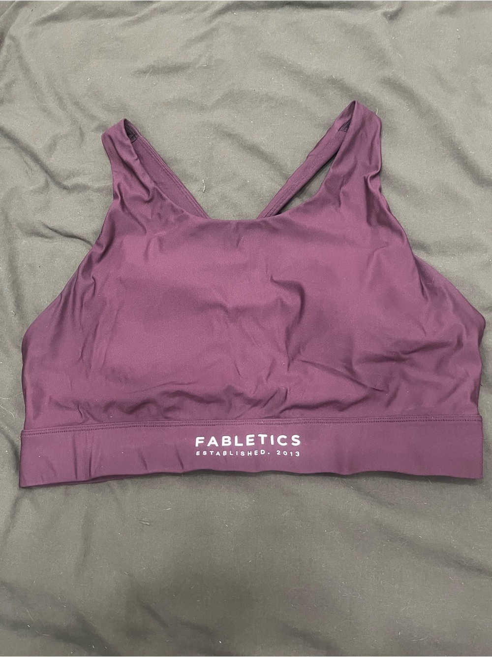 Fabletics Plum Supportive Sports Bra